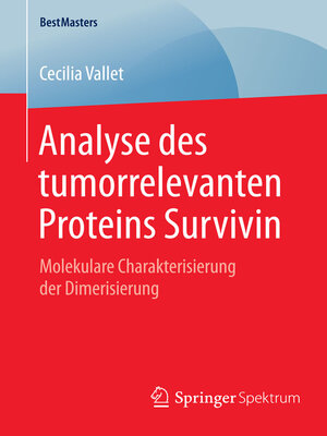 cover image of Analyse des tumorrelevanten Proteins Survivin